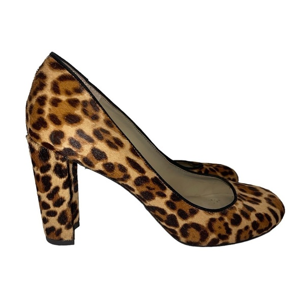 Ann Taylor Shoes - Ann Taylor Women's Shoes Size 7M Dyed Calf Hair Animal Print Pumps Slip On